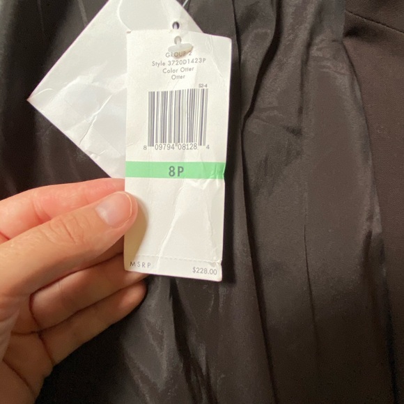 NWT Calvin Klein Brown Blazer Wool Blend Size 8P - Picture 10 of 11